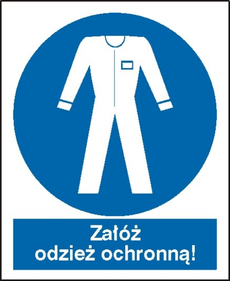 Nakaz stosowania odzież ochronnej